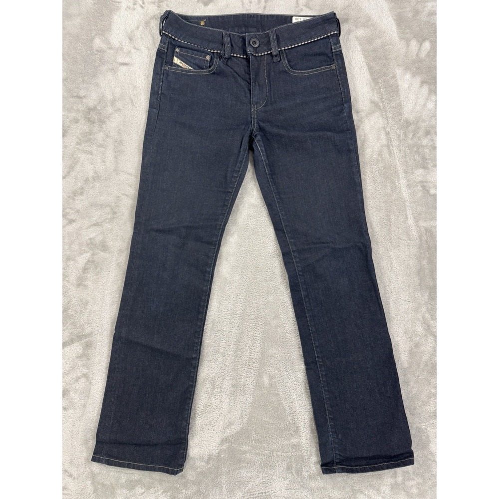 Diesel Jeans Womens W28 L30 Ronhary Y2K Bootcut Stretch Made In Italy Dark Wash